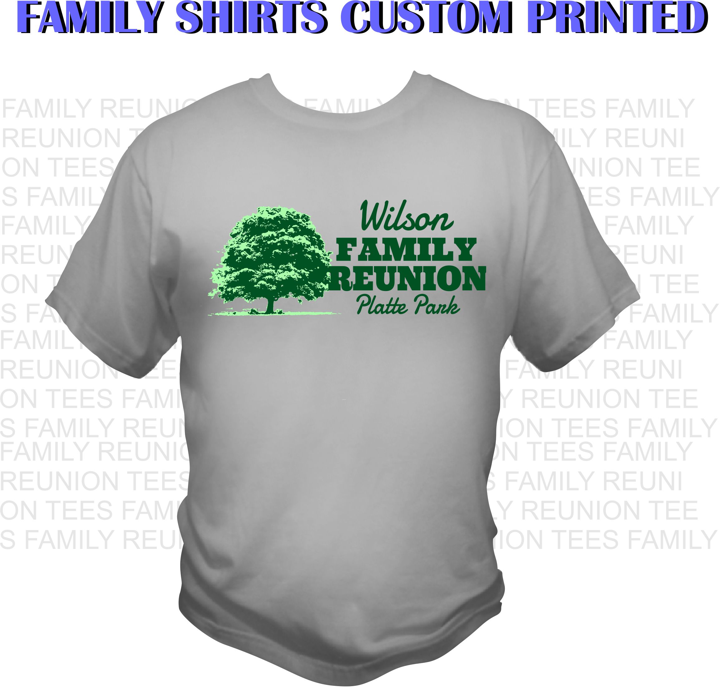 Family T-shirts custom printed