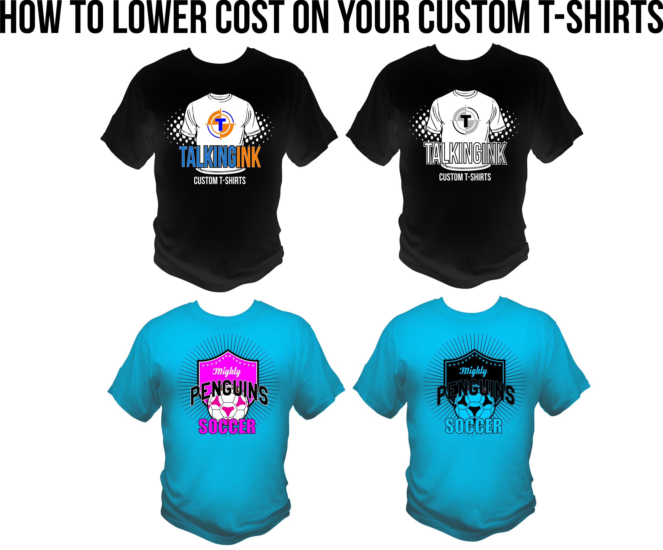 how to lower cost on your custom t-shirts